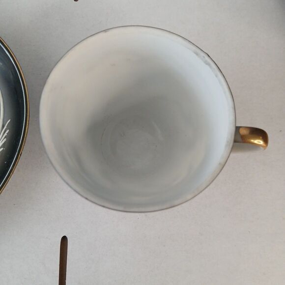 Dragonware Lithophane Demitasse Cup Saucer EUC Vtg Japanese Moriage - Picture 2 of 10